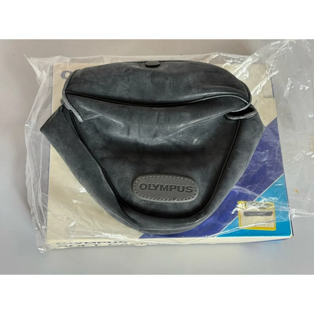 Olympus Soft Case 100 Original Box Gray Synthetic Leather Snap Protector